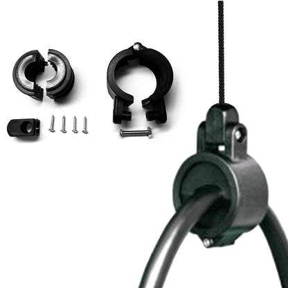 Fuel Dispenser Hose Clamp Black Nylon Injection Holder Gas Station Oil Pipe EV Charger Charging Cable Retractor Hose Clamp