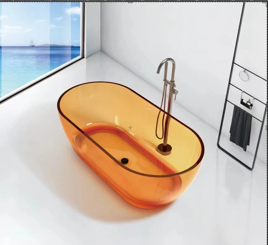 Acrylic North Europe Net Red Independent Hotel B&B Villa Engineering Adult Oval Large Space Bathtub