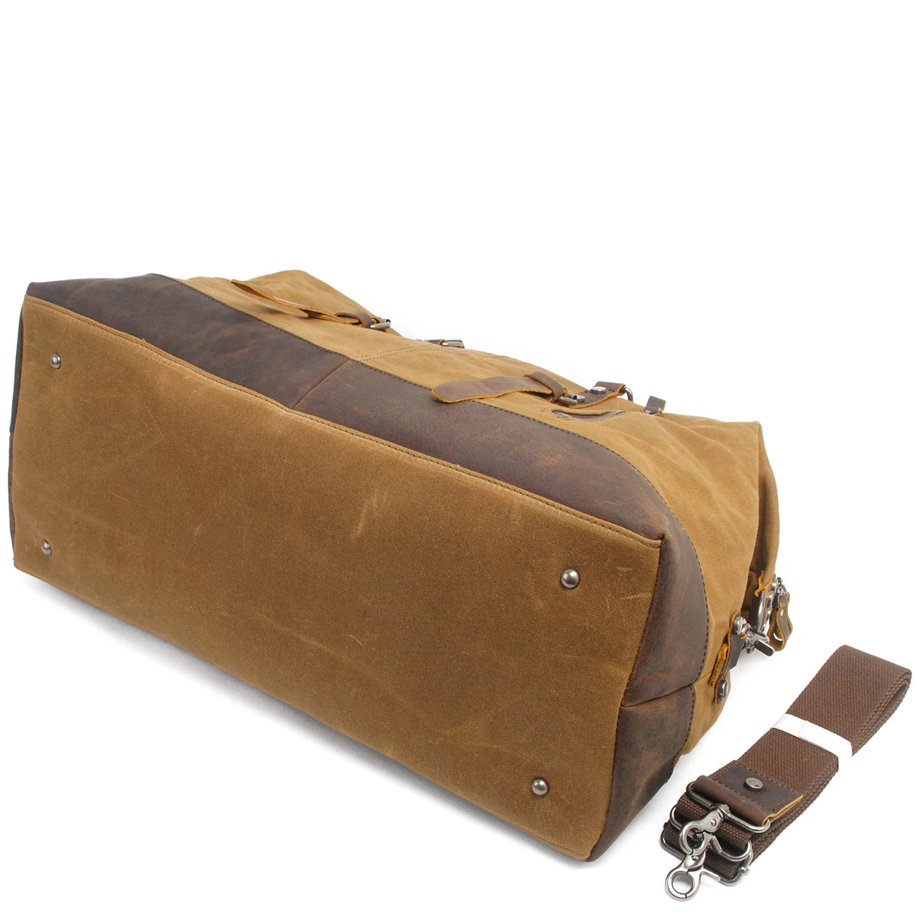 831 Vintage Water Resistant Duffel Bag Weekender Bag Canvas Sling Bag Zipper Closure Unisex