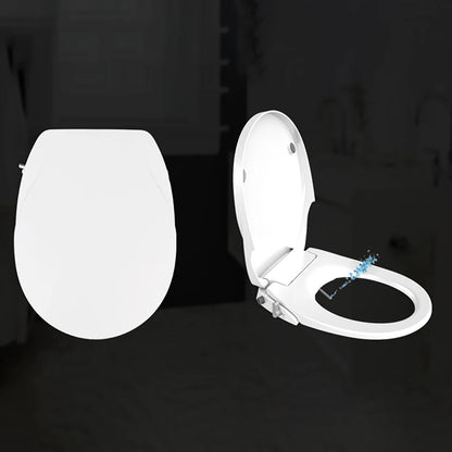 Dual Nozzle Plastic Toilet Seat Cover Vertical Spray Cold Water Eco-Friendly Soft Close Easy Installation Non-Electric Bathroom