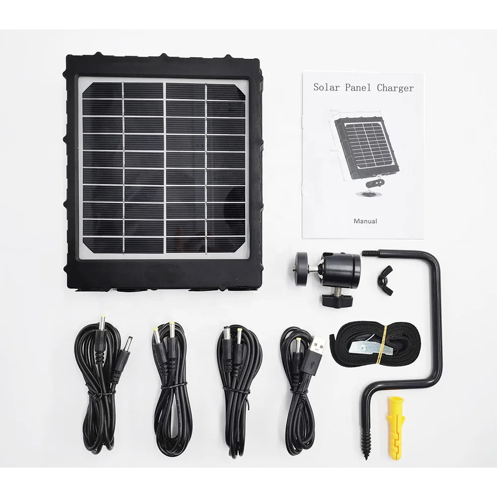 Small Mini Solar Panel Monocrystalline Battery Charger for Cctv Camera With 6v 9v 12v External Solar Power Panel Lithium 8000mah