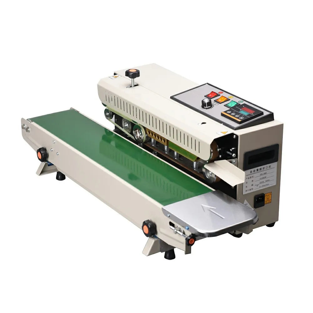 Fr880 FR900 Industrial Bag Sealing Machine with Date Stamp for Bakery Biscuit Grain Vegetable Sugar