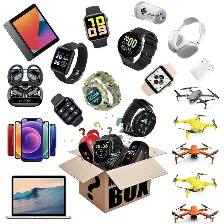 Electronics 3C Lucky Mystery Box High Quality Blind Box with 100% Surprise Novelty Smart Watch Mystery Box New Christmas Gift