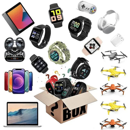 Electronics 3C Lucky Mystery Box High Quality Blind Box with 100% Surprise Novelty Smart Watch Mystery Box New Christmas Gift