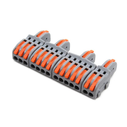 Wire Connector 1 Input Multiple Output Electrical Splitter Push-in Terminal Block Butt Home LED Light Quick Wiring Connectors