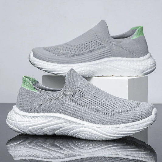 Y New Casual Flying Weaving Running Shoes Soft Sole Lazy Shoes Trendy Slip-on Sneakers for Man and Women