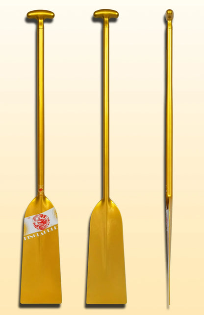 Kingpaddle 1-Piece Structure Gold Color Carbon Dragon Boat Paddle