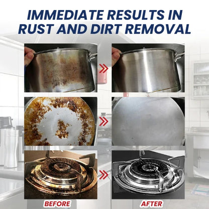 Jue-Fish Stainless Steel Cream Kitchen Utensils Pots And Pans Cooktops Heavy Oil Rust Removal  Cleaning