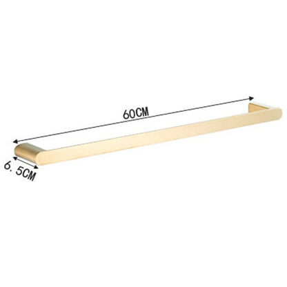 Luxury Stainless Steel 304 Brushed Gold Luxurious Bathroom Accessories Set