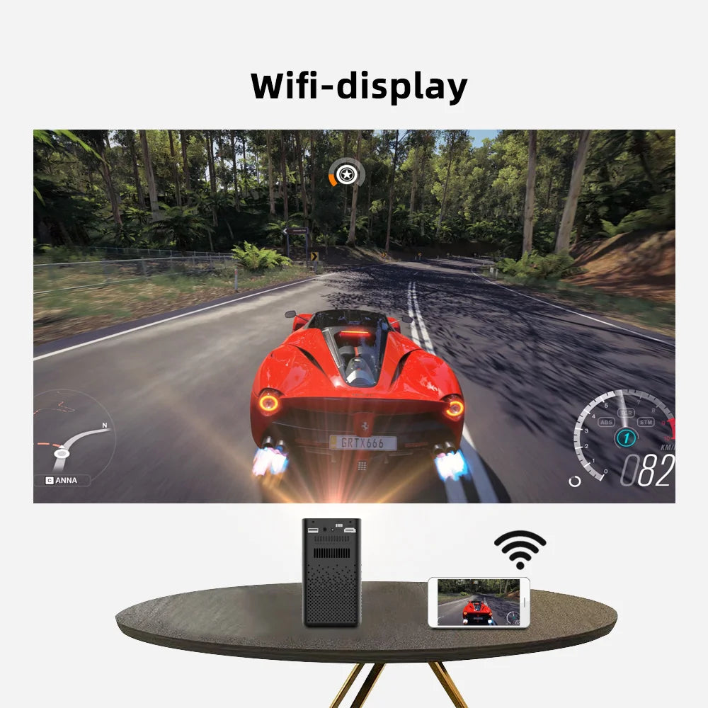 BYINTEK P20 Hot Sale Portable Movie Android Projector 9.0 Smart Video Mirroring 4K Mini Projector for Home Cinema Office