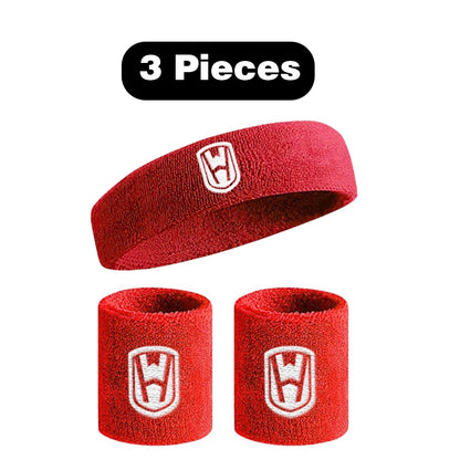 WOSWEIR-Cotton Athletic Headband Elastic Sweatbands Women Men Basketball Sports Gym Fitness Sweat Band Volleyball Tennis
