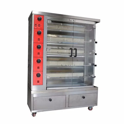 Restaurant 3 6 9 Grill Commercial Roasting Electric Chicken Roaster Rotisseries Machine Oven