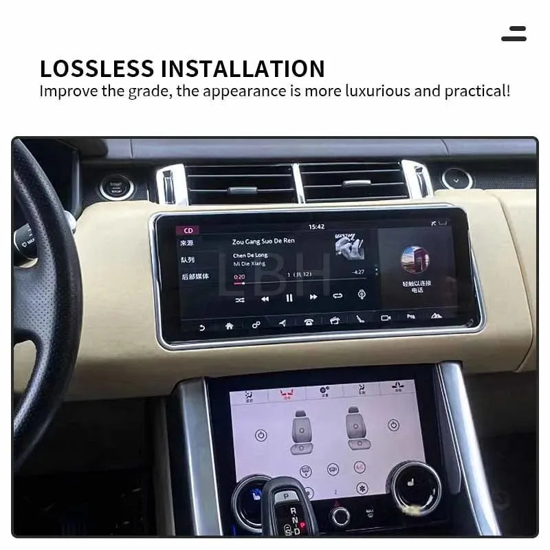 12.3 Inch Flip Screen Car Radio DVD Multimedia Player Head Unit Fit for Land Rover Range Rover Sport L494 GPS Navigation CarPlay