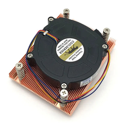 COOLSERVER P32 1U Cpu Server Cooler with 4PIN PWM Fans Quiet 12v 160w Turbo Radiator for AMD AM4 CPU Cooling System CPU Cooling