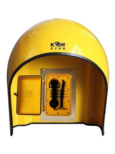 Industrial Use Yellow Glass Fiber Reinforced Plastic Mold External Anti-Noise Telephone Hood 18-23dB Noise Reduction Extremely