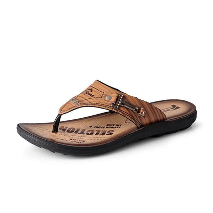 NEW Models slippers Outdoor Casual Flat Shoes Men Flip Flops Low Price Factory Customize EVA Beach Sandals Leather Casual 2025
