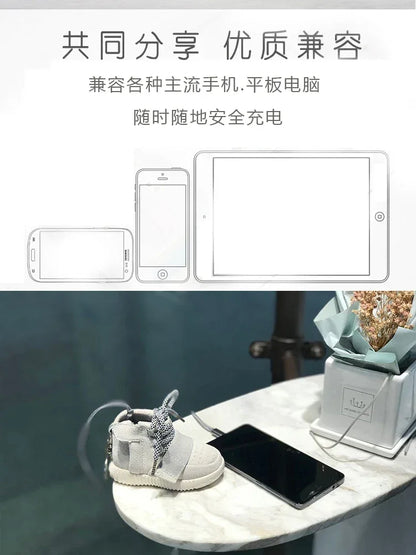 High Quality Portable Battery Charger Powerbank Coconut Sneakers 750 Shoe Power Bank 8000mAh  For All Phone