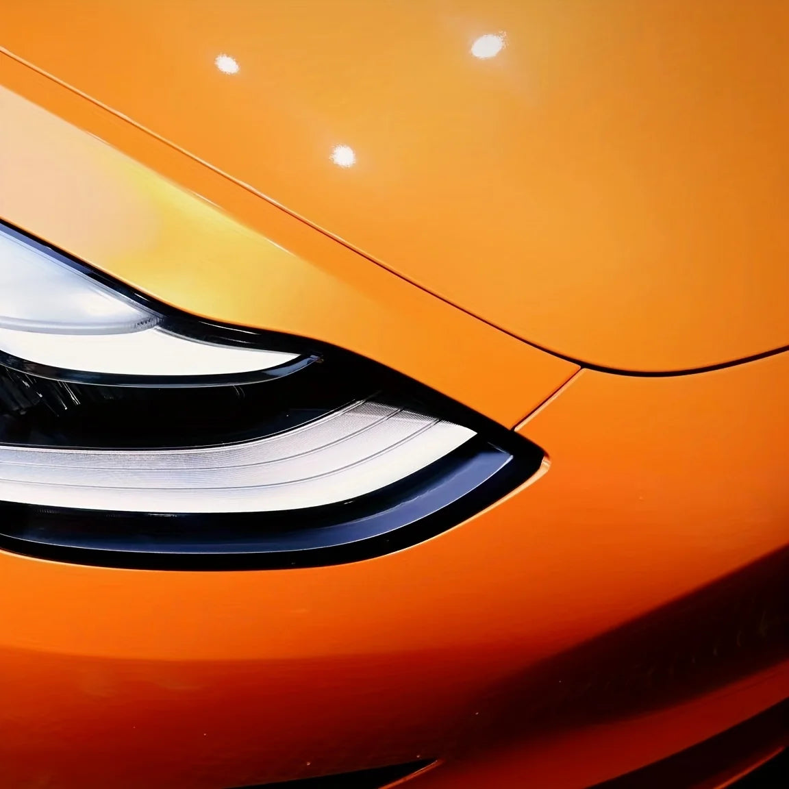 High-quality Pet Vinyl Film PET Iridescent Sunshine Orange Full Car Paint Wrapping Film 1.52 M* 18 m Stretchable Packaging