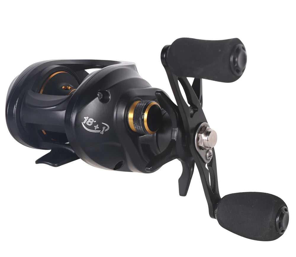 KALIOU Carbon Baitcasting Spinning Fishing Reel 8kg Max Drag Line Twist Prevention for Deepsea Saltwater Use Left Hand