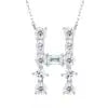 Pass Diamond Tester Letter C Multi Cut VVS Moissanite Necklace 925 Silver Platinum Plated Elegant Fine Jewelry Necklace