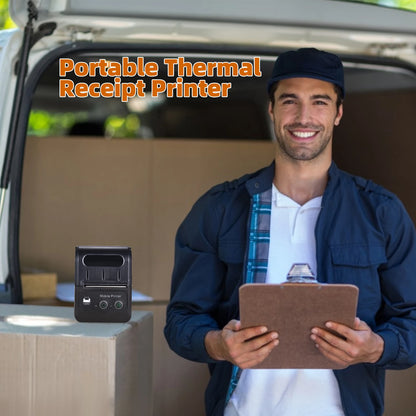 Portable 2 Inch Mini Thermal Printer  Wireless Label Maker for Android IOS Windows