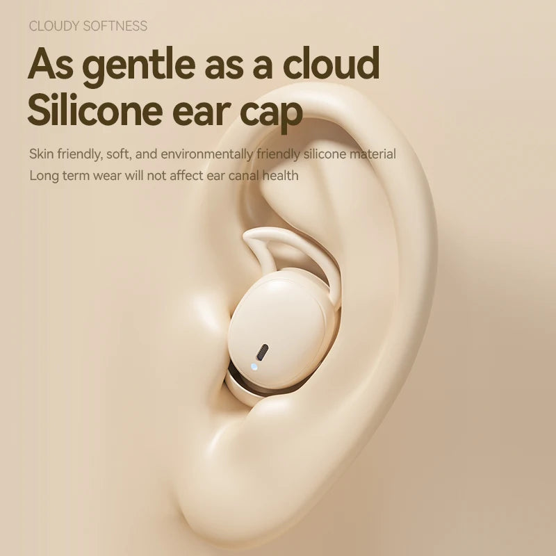 Hot-Selling M72 Mini TWS Digital Display Small Earbuds Soft Invisible Sleeping Wireless in Ear Earphones for Side Sleeping