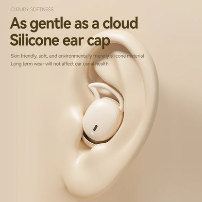 Hot-Selling M72 Mini TWS Digital Display Small Earbuds Soft Invisible Sleeping Wireless in Ear Earphones for Side Sleeping