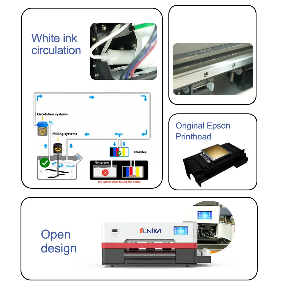 A3 30cm 330mm White DTF Printer Dtf Xp600 Multifunctional Direct to Film Printer Printing Machine Oven for Tshirt T Shirt