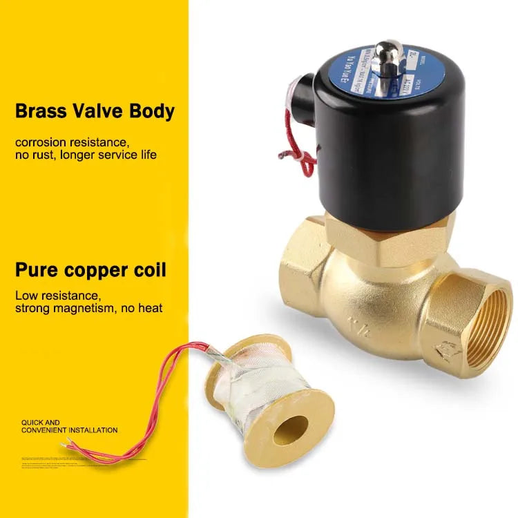 Factory Customized High Temperature Resistant Brass AC220V DN15 Water vapor pilot Solenoid Valve for Pass Steam by PDG ibma