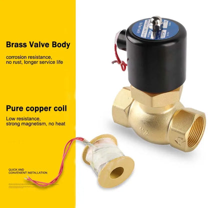 Factory Customized High Temperature Resistant Brass AC220V DN15 Water vapor pilot Solenoid Valve for Pass Steam by PDG ibma