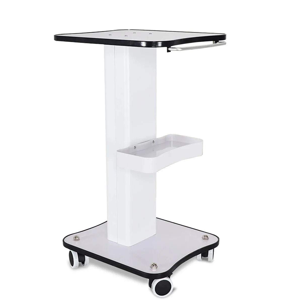 Standing Beauty Salon Trolley Cart with 4 Wheels Waterproof Plastic Material for Multipurpose Use in Living Room