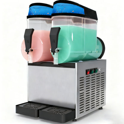 Slush Machine Commercial Energy Saving Automatic Stainless Steel Portable 24L 12kg/min 1100W Factory Direct Sales Wholesale