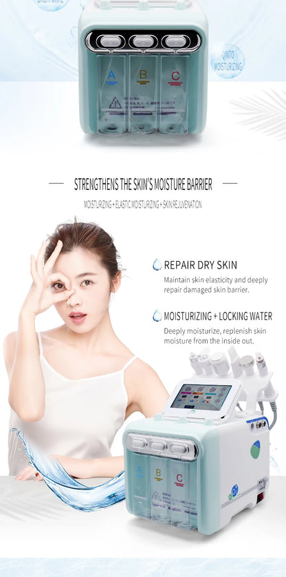 The Latestskin and Eye Multi-function Hydrogen and Oxygen Bubbles,Cleansing and Hydrating Beauty Machine