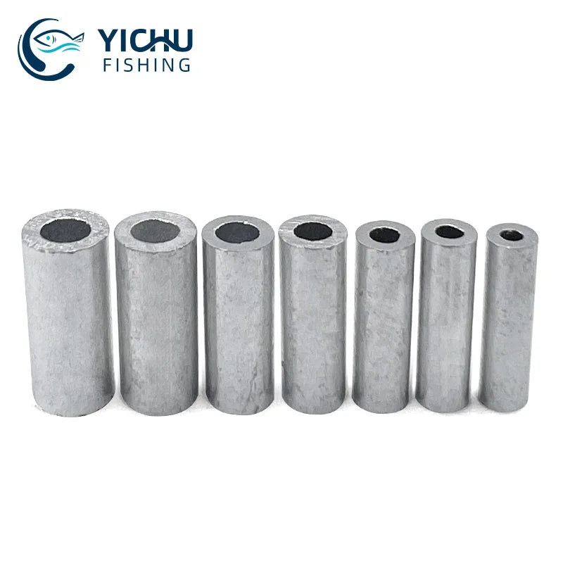 1000pcs Round Wire Rope Sleeve Aluminum Crimping Sleeve Fishing Line Connector Wire Rope Crimping Loop Sleeve