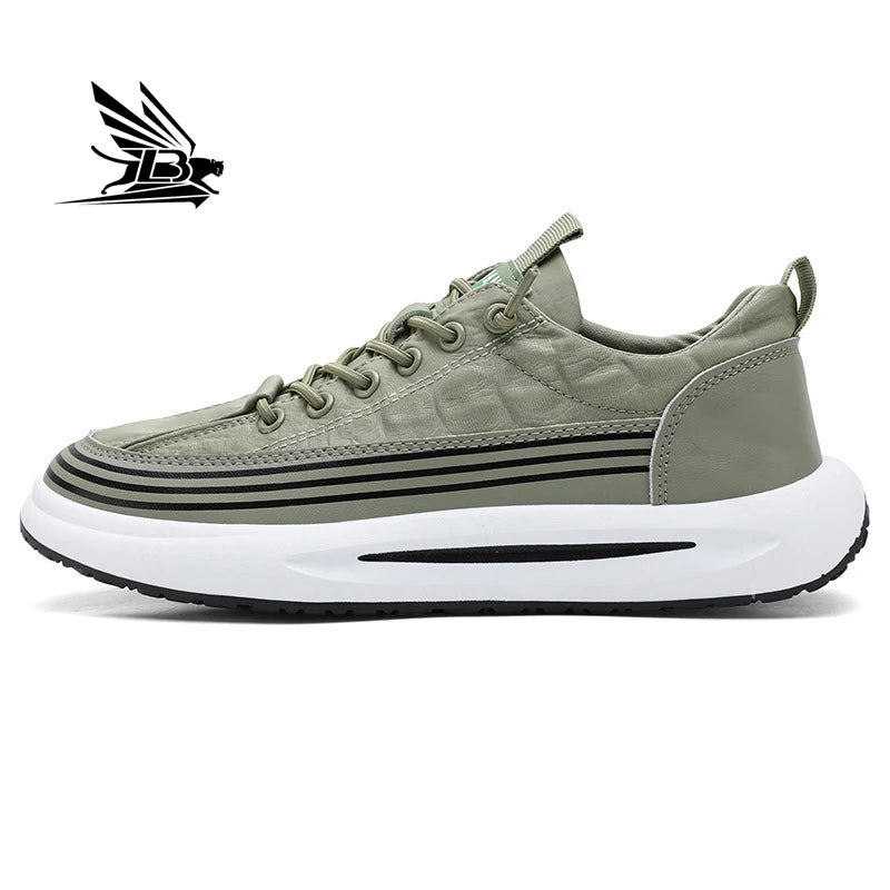 Men's Shoes Summer New Breathable Canvas Shoes Men's Trend Versatile Sports Thick Soled Casual Board Shoes
