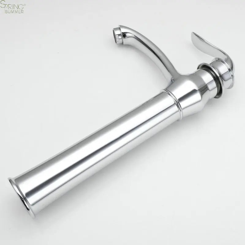 European Style Zinc Single Hole Single Handle Counter Top Metered Ceramic Valve Core Bathroom Tall Wash Basin Faucet