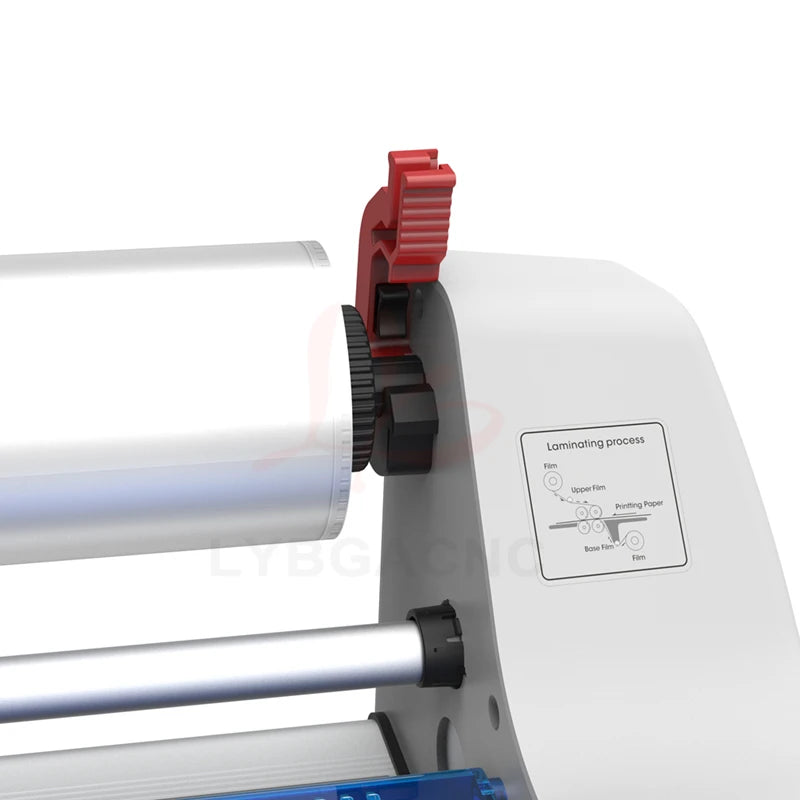 FY-350DL English Version 220V Photo Cold Hot Laminator Rolling Device Desktop A3 A4 Paper Laminating Machine Four Roller Film