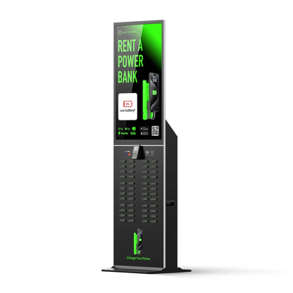 Large Vending Machine Mobile Power Kiosk 48 Slots Shared Mobile Power Station Restaurant Coffee Shop Easy to Rent and Use