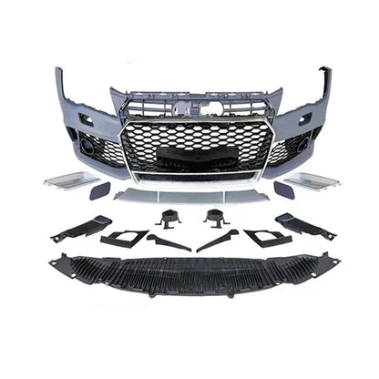 Car A7 S7 C7 Body Kits Upgrade RS7 Style Facelift Front Bumper With Front Grille 4 Rings logo for AUDI A7 S7 C7 2009-2015