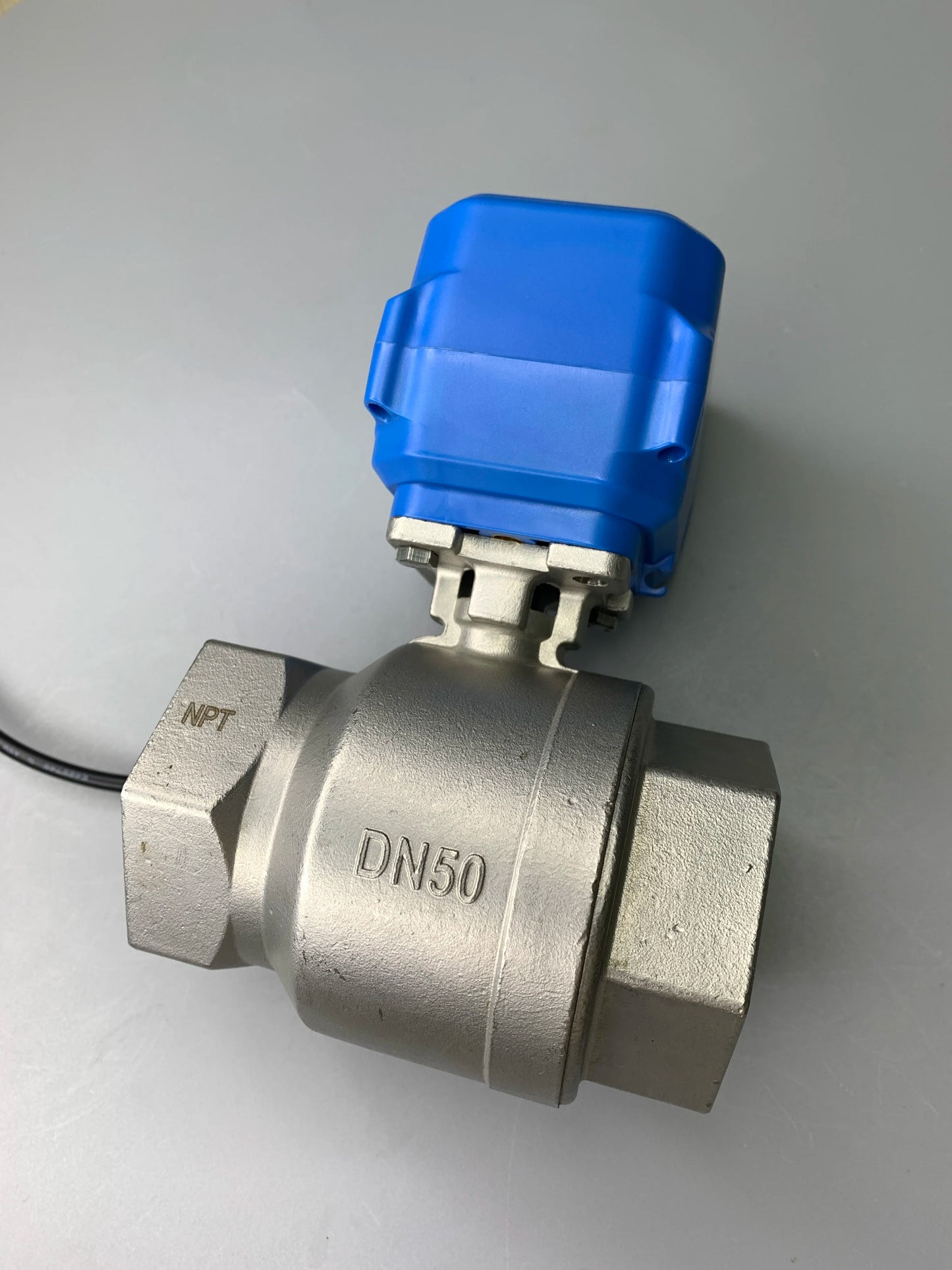 DC12VDC24V AC110V AC230V Motorized 2" Ball Valve Smart Control Small Electric Actuator 2-Way Stainless Steel Electric Ball Valve