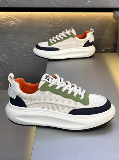 Rubber Out-sole Anti slip Lace up Mens Pu Upper Walking Style Shoes Skateboarding Shoes for Men