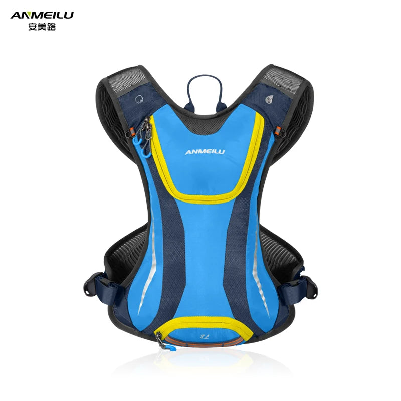 ANMEILU Unisex 5L Lightweight Waterproof Running Sports Bag High Quality Moisturizing Fitness Vest Off-Road Bicycle Riding Bag