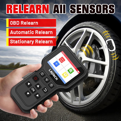 LAUNCH X431 CRT5011E TPMS Tire Pressure Diagnsotic Tool 315MHz 433MHz Sensor Activation Programing Learning Reading OBD2 Scanner