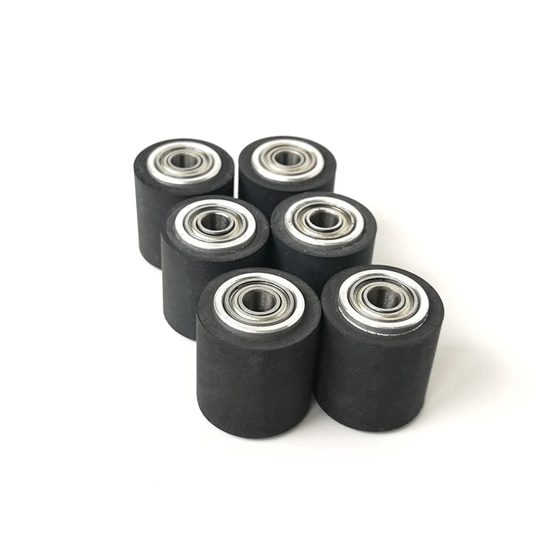 10pcs Pinch Roller Graphtec Skycut Printer Vinyl Cutter Cutting Plotter Roll 4x11x16mm Rubber Copper Core Press Paper Wheel