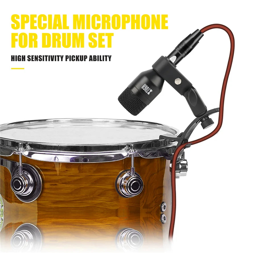High Quality Musical Metal Wireless Drum Microphone for Studio and Stage Use