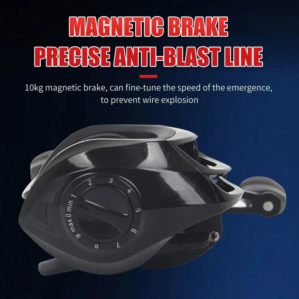 Black Gold 18+1 Bearings Waterproof Sea Fishing Bait Casting Reel High Speed With Magnetic Fishing Reel