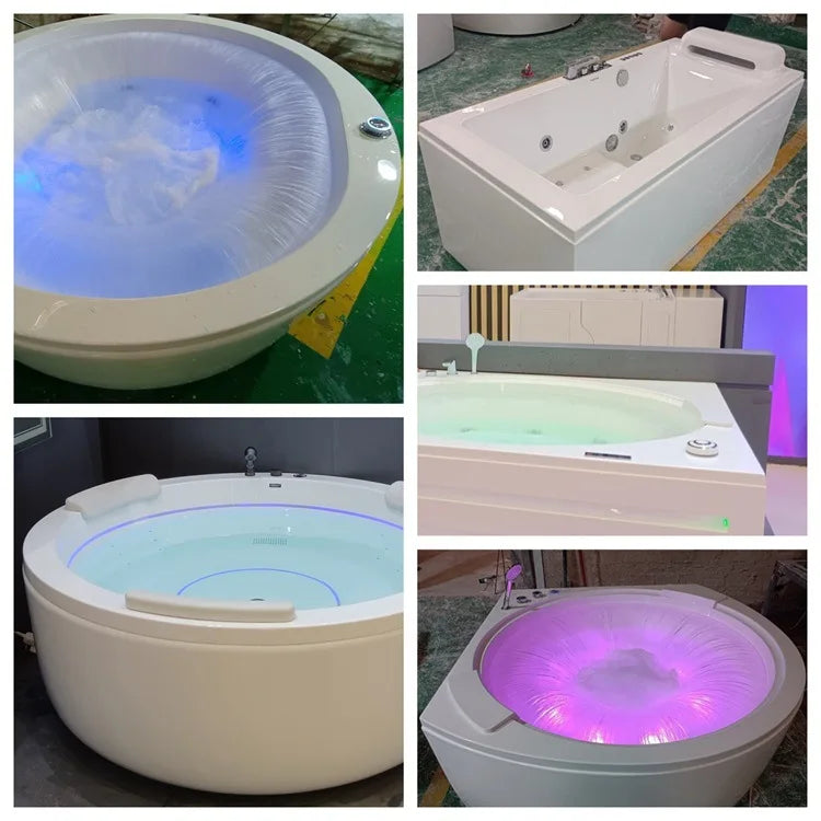 Modern Chinese High Quality Free-Standing Walk-In Massage Soaking Bathtub Popular for Bathrooms
