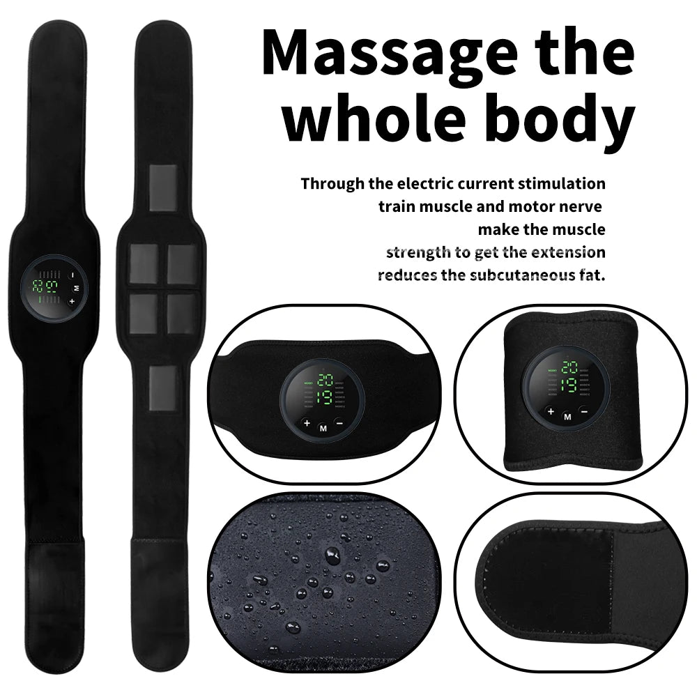Toner Training Device Sports Fitness AB Workout Equipment Office Electronic Muscle EMS Stimulator Abs Abdominal Toning Belt