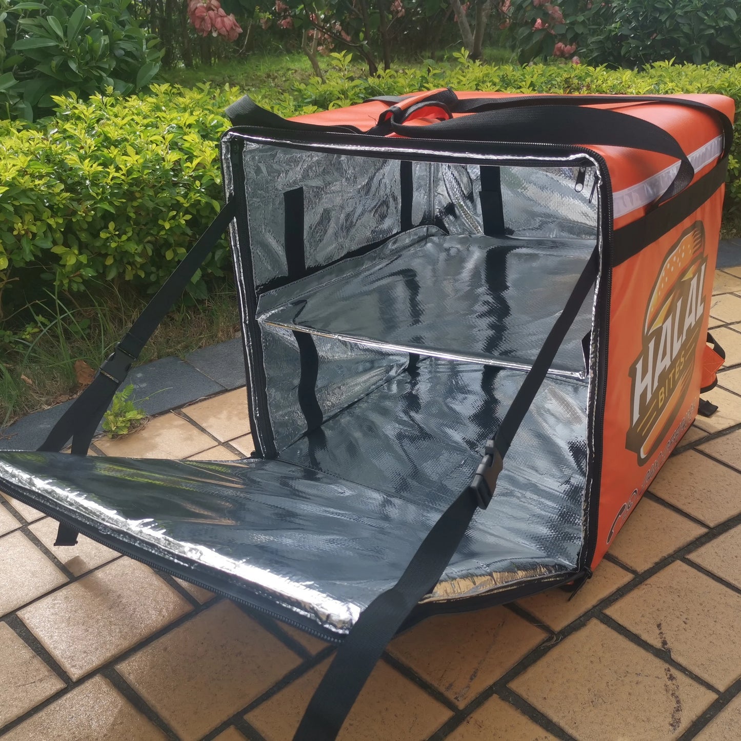 125L Waterproof Durable Motorcycle Bag Bike Cooler Lunch Food Delivery Bag OEM Insulated  Bag