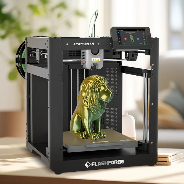 Adventurer 5M Digital AI Auto Leveling 3D Printer Home 20000mm/s Aluminum Hot Bed New Condition 1 Year Warranty for Prototyping